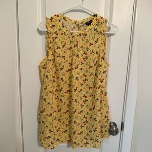 Ruffle Mock Neck Tank